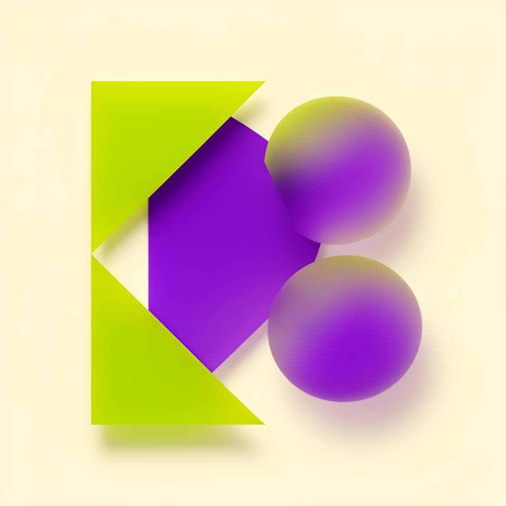 Abstract geometric composition representing AI-driven digital transformation